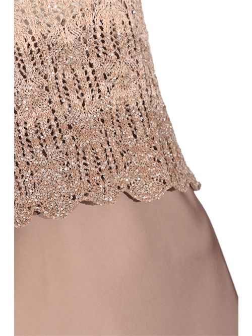 Abito in crochet e gonna in raso D. Exterior | 622056MOCH